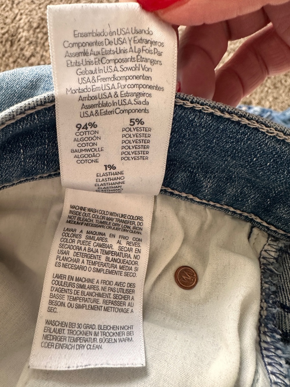 MOTHER Mid-Rise Dazzler - We The Animals - Size 28 - Picture 4 of 8